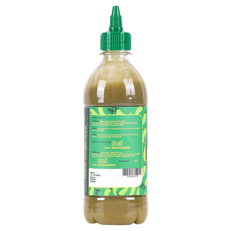 Green Sriracha Hot Chilli Sauce – 500g | Spicy & Tangy Green Chilli Sauce | Thai-Inspired Sriracha for Dipping, Cooking & Marinades