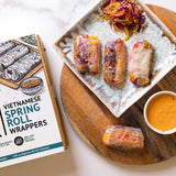 Urban Platter Round Rice Paper Sheets, 400g (Vietnamese Spring Roll Wrappers | Gluten Free | 16 cm Each | Easy to Roll | 80-85 Sheets per pack)