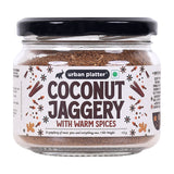 Urban Platter Coconut Jaggery With Warm Spices , 175g [Deep & Rich Sweetness | Warming & Comforting  Spices | Use it in Coffees, Teas, Desserts]