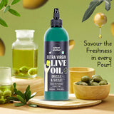 Urban Platter Extra Virgin Olive Oil in Squeezy Bottle, 500ml [Product of Italy | Convenient Squeezable Bottle | Argemone Oil Free]