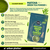 Urban Platter Japanese Culinary-grade Matcha Green Tea Powder, 20g (Sourced from Shizuoka, Japan | Stone-Ground | Antioxidant-rich)