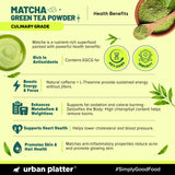 Urban Platter Japanese Culinary-grade Matcha Green Tea Powder, 20g (Sourced from Shizuoka, Japan | Stone-Ground | Antioxidant-rich)