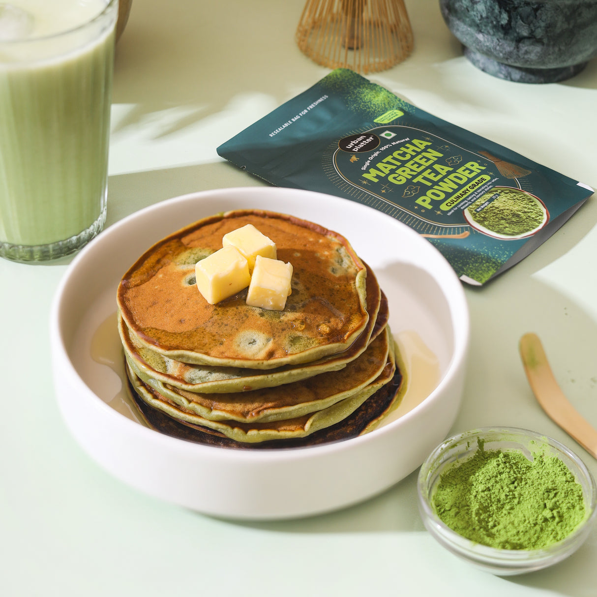 Urban Platter Japanese Culinary-grade Matcha Green Tea Powder, 50g (Sourced from Shizuoka, Japan | Stone-Ground)