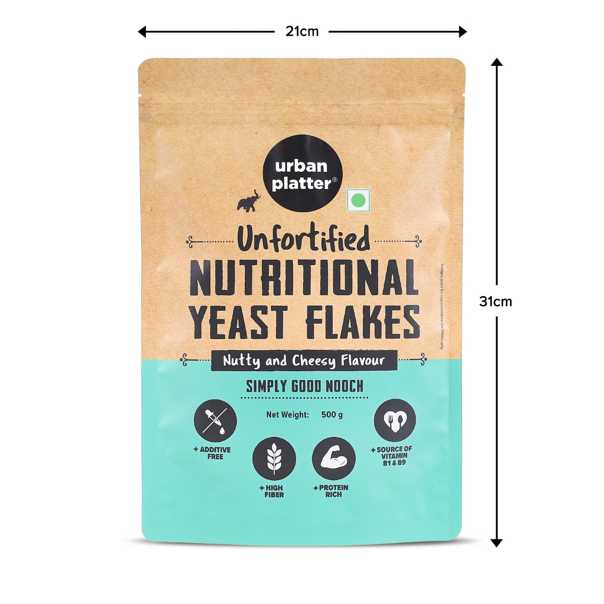 Urban Platter Nutritional Yeast Flakes (Unfortified | Plant Based | Nutty and Cheesy Flavour)
