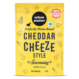 Urban Platter Cheddar Cheese Style Seasoning, 1 kg (Perfectly Plant-based | Ideal for Pop Corn, Fries, Pasta, and more | Super-Value pack)