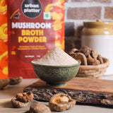 Urban Platter Mushroom Bouillon & Broth Powder, 1kg (Plant-Based | Instant Soup Base | MSG-free | Umami-Rich)