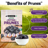 Urban Platter Pitted California Prunes, 1Kg (Dried Plums | Unsweetened | Rich in fibre | Great for Digestion)