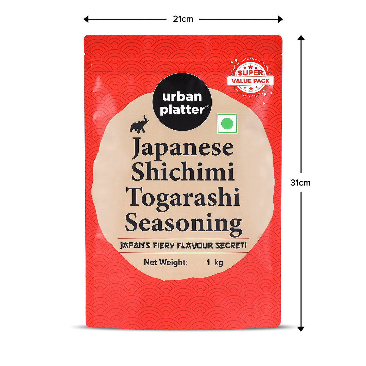 Urban Platter Japanese Shichimi Togarashi Seasoning, 1 Kg (An all-purpose seasoning, Spicy, Flavourful, Seasoning for Snacks, Signature Japanese Spice Blend)