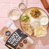 Khapli Wheat Flour, 1kg (Ancient Grain | High-Fibre & Low-Gluten | Stone-Ground & Wholesome Atta)