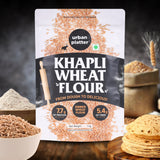 Khapli Wheat Flour, 1kg (Ancient Grain | High-Fibre & Low-Gluten | Stone-Ground & Wholesome Atta)