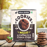 Urban Platter Millet Coffee Chocolate Chip Cookies, 90g (15g x 6N)  (Made with Millets & Oats | Gluten-free | Refined Sugar-free | Preservative-free )