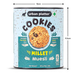 Urban Platter Millet Muesli Cookies, 90g (15g x 6N) (Made with Millets & Oats | Gluten-free | Refined Sugar-free | Preservative-free)