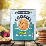 Urban Platter Millet Muesli Cookies, 90g (15g x 6N) (Made with Millets & Oats | Gluten-free | Refined Sugar-free | Preservative-free)