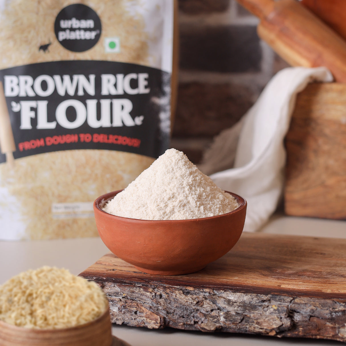 Urban Platter Brown Rice Flour, 500g (Gluten-free | Good Source of Fiber and Protein | Ideal for Baking)