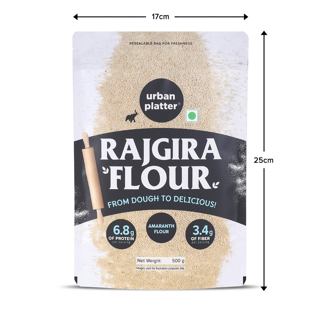 Urban Platter Rajgira Flour, 500g (Amaranth Flour | Ancient Supergrain | Good Source of Magnesium, Iron, Fiber)