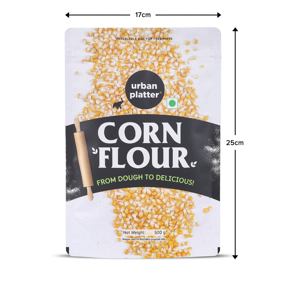 Urban Platter Golden Corn Flour, 500g (Stone-Ground Makka Atta | Naturally Gluten-Free | Made from Whole Corn) - product image 6