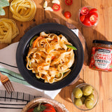 Urban Platter Sundried Tomato Pesto, 185g (Plant Based | Preservative-free | Italian Inspired Pasta Sauce & Spread)