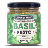 Urban Platter Basil Pesto, 185g (Plant Based | Preservative-free | Italian Inspired Pasta Sauce & Spread | Ready-to-Use)