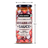 Urban Platter Arrabbiata Sauce, 390g (Plant Based | Preservative-free | Italian Inspired Sauce for Pasta, Pizza and More)