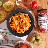 Arrabbiata Sauce, 390g (Plant Based | Preservative-free | Italian Inspired Sauce for Pasta, Pizza and More)