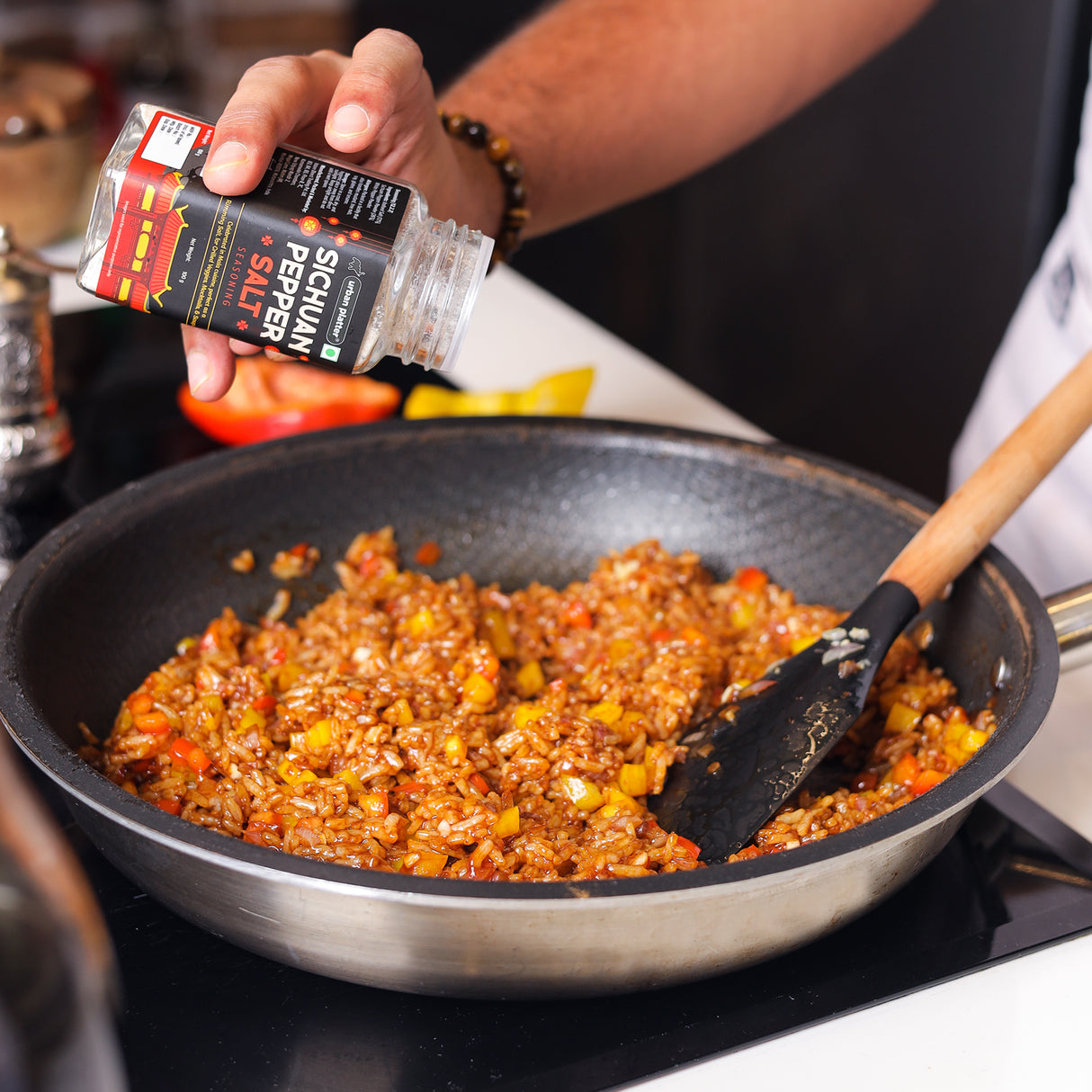 Urban Platter Sichuan Pepper Salt Seasoning, 100g (Finishing and Rimming Salt | Tingling Kick and Delicate Umami | Crafted for Asian Cooking)