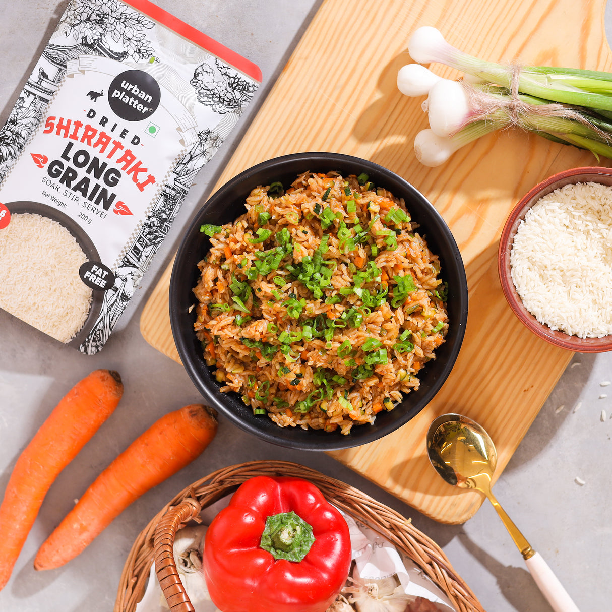 Urban Platter Dried Shirataki Rice, 200g (Konjac-Based | Just Soak and eat | Low-Calorie Rice Alternative | Keto-Friendly)