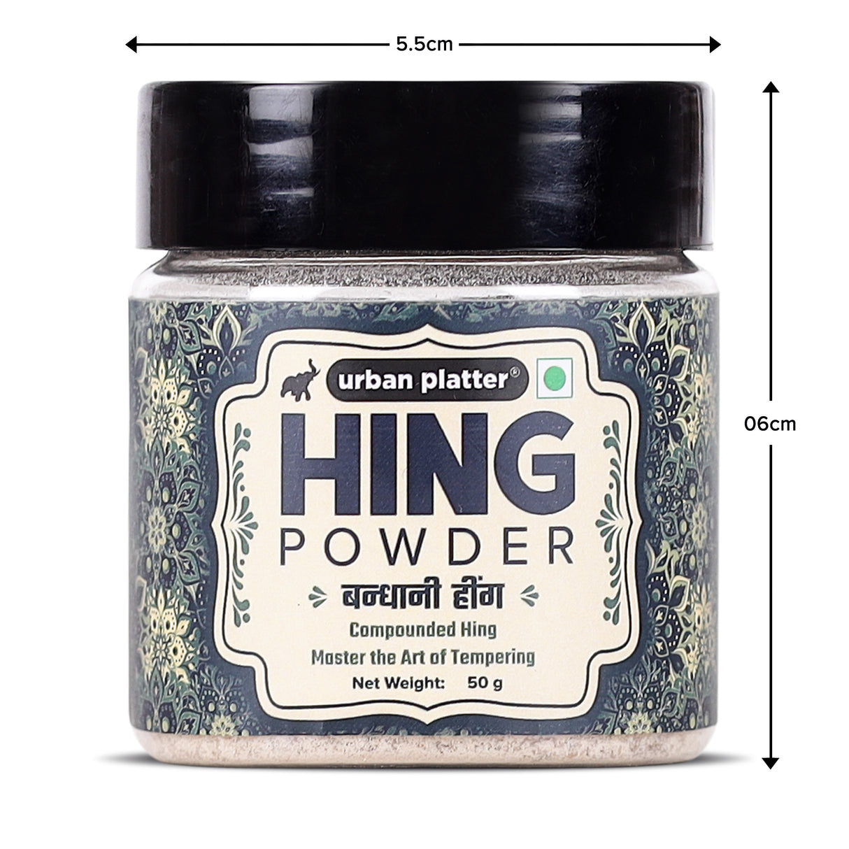 Urban Platter Hing Powder, 50g (Compounded Asafoetida Powder | Tempering Essential | Natural Digestive Aid |  Perfect for Daily Indian Cooking)
