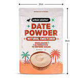 Urban Platter Dried Date Powder, 1kg (Super-Fine Kharek Powder | Perfect Sweetener | Free-flowing | Date Sugar)