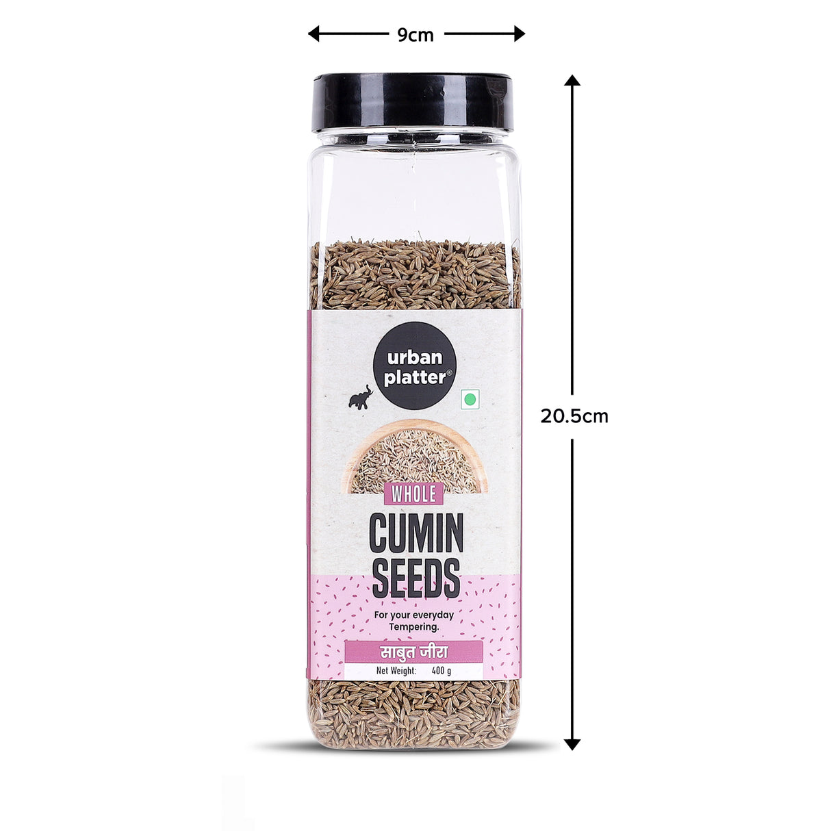 Urban Platter Whole Cumin seeds, 400g (Sabut Jeera | Whole spices | Everyday Use | Indian Khada Masala)