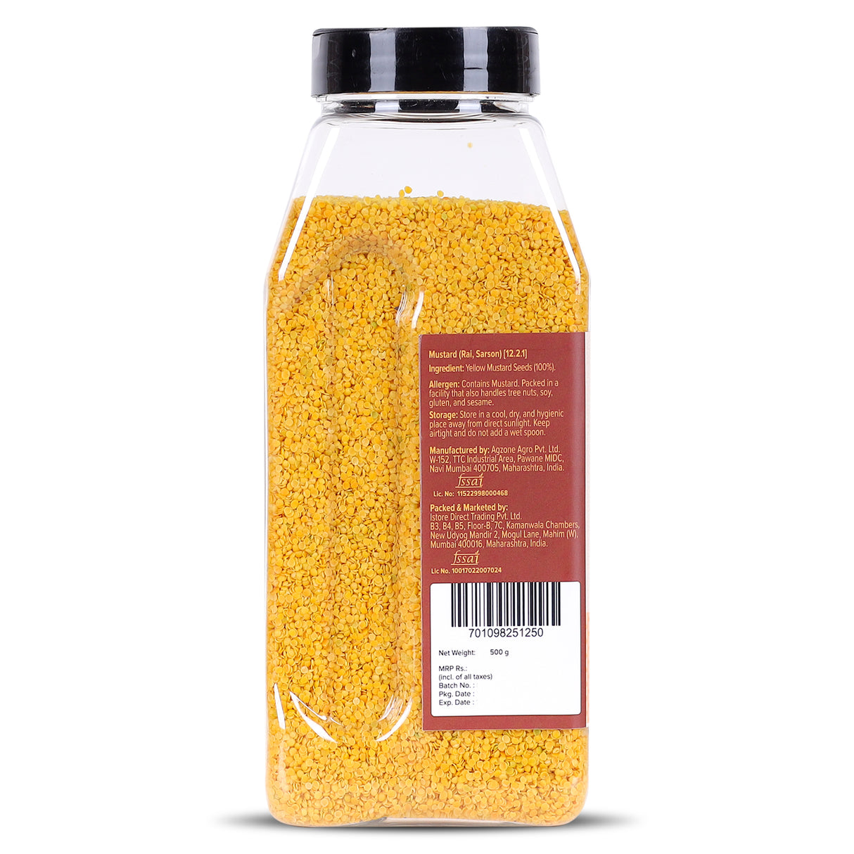 Urban Platter Split Yellow Mustard (Sarson) Seed, 500g