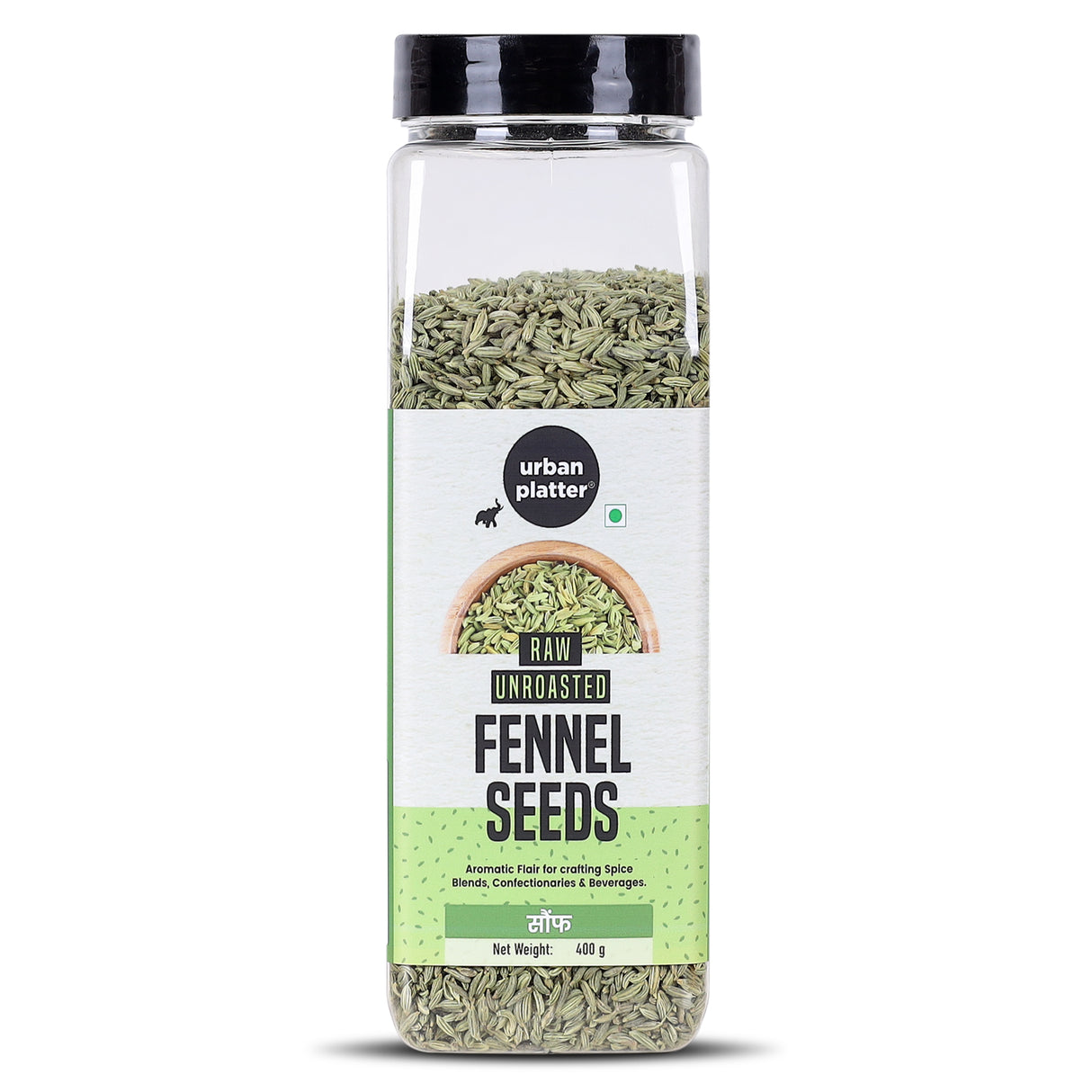 Urban Platter Whole Raw Unroasted Fennel Seeds, 400g (Saunf | Natural Coolant | Variyali | Post-Meal Digestive)