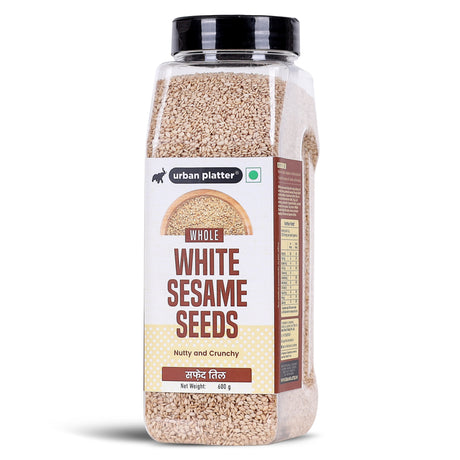 Urban Platter White Sesame (Safed Til) Seeds Shaker Jar, 600g