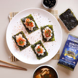 Urban Platter Roasted Seaweed Snack - Teriyaki, 5g (Pack of 3, Ready to eat snack | Crispy Umami Nori Chips | Spicy Teriyaki Flavour)