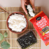 Urban Platter Roasted Seaweed Snack - Kimchi, 5g (Pack of 3, Ready to eat snack | Crispy Umami Nori Chips | Spicy Kimchi Flavour)
