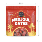 Urban Platter Medium Medjoul Dates, 500g (Hand-Sorted | Moist & Caramelly Texture | Perfect for Snacking & Gifting)