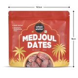 Urban Platter Medium Medjoul Dates, 250g (Hand-Sorted | Moist & Caramelly Texture | Perfect for Snacking & Gifting)