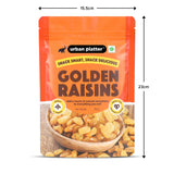 Urban Platter Indian Golden Raisins, 250g (Sweet & Chewy | Sun-Dried & Naturally Golden | Perfect for Desserts & Festive Cooking)
