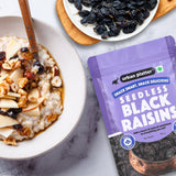 Urban Platter Seedless Black Raisins, (Sweet & Juicy | Sun-Dried & Seedless | Ideal for Baking | Ayurveda Superfood)