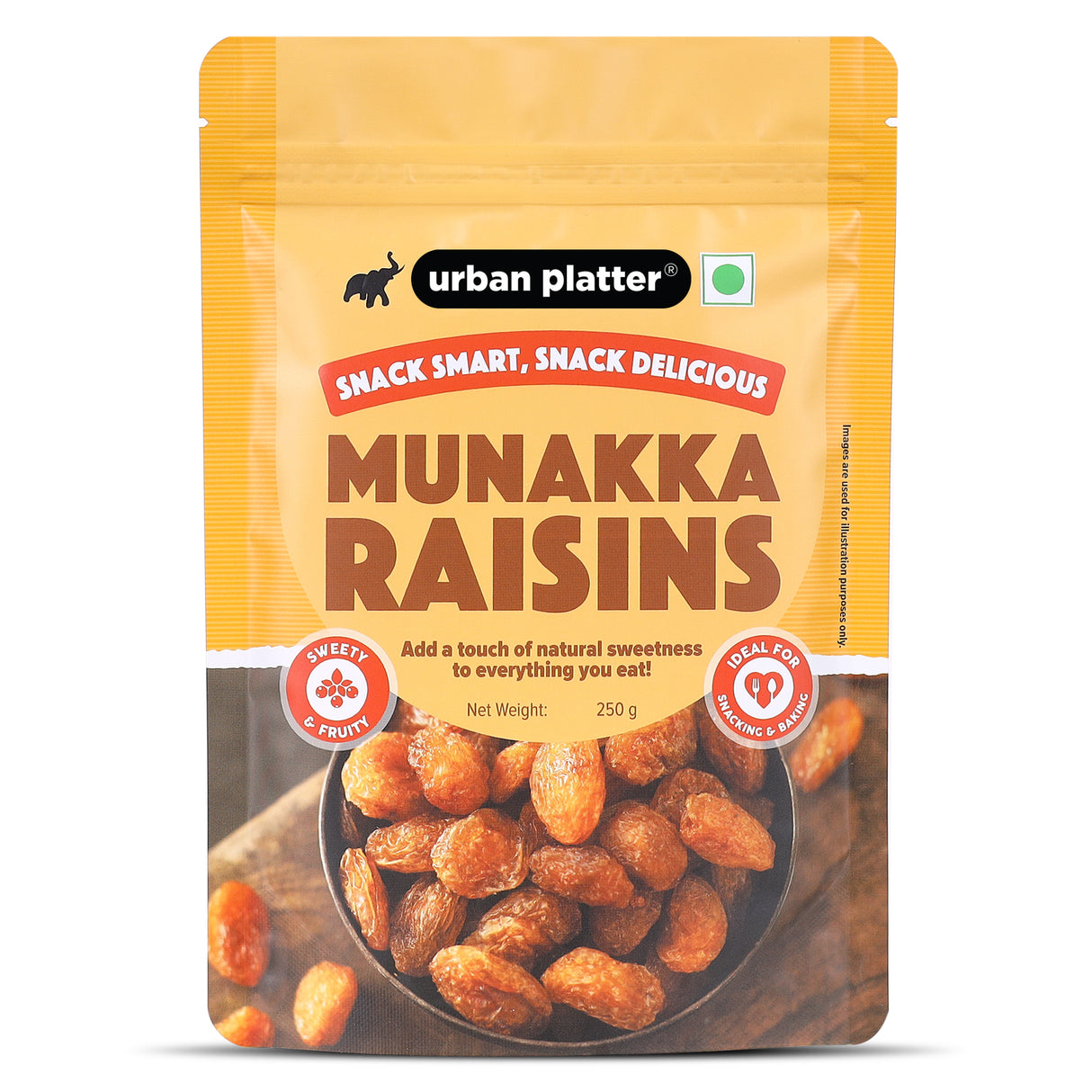 Urban Platter Premium Munakka Raisins, (Garnish or Add to Fruit Salads, Oatmeals, Mueslis, Trail Mixes, Ice creams, Baked Goods, Kheer & Ladoos)