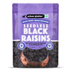 Seedless Black Raisins, 500g (Garnish or Add to Fruit Salads, Oatmeals, Mueslis, Trail Mixes, Ice creams, Baked Goods, Kheer & Ladoos)