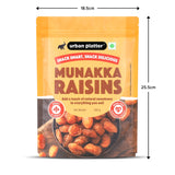 Urban Platter Premium Munakka Raisins, (Garnish or Add to Fruit Salads, Oatmeals, Mueslis, Trail Mixes, Ice creams, Baked Goods, Kheer & Ladoos)