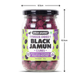 Urban Platter Freeze-Dried Jamun Cubes, 50g (Real Fruit | Naturally Tangy & Antioxidant-Rich | Crunchy Snack or Topping)