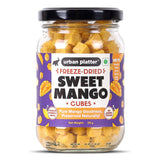 Urban Platter Freeze-Dried Mango Cubes, 35g (Real Fruit | Sweet & Tangy | Ideal for Snacking, Baking & Desserts)