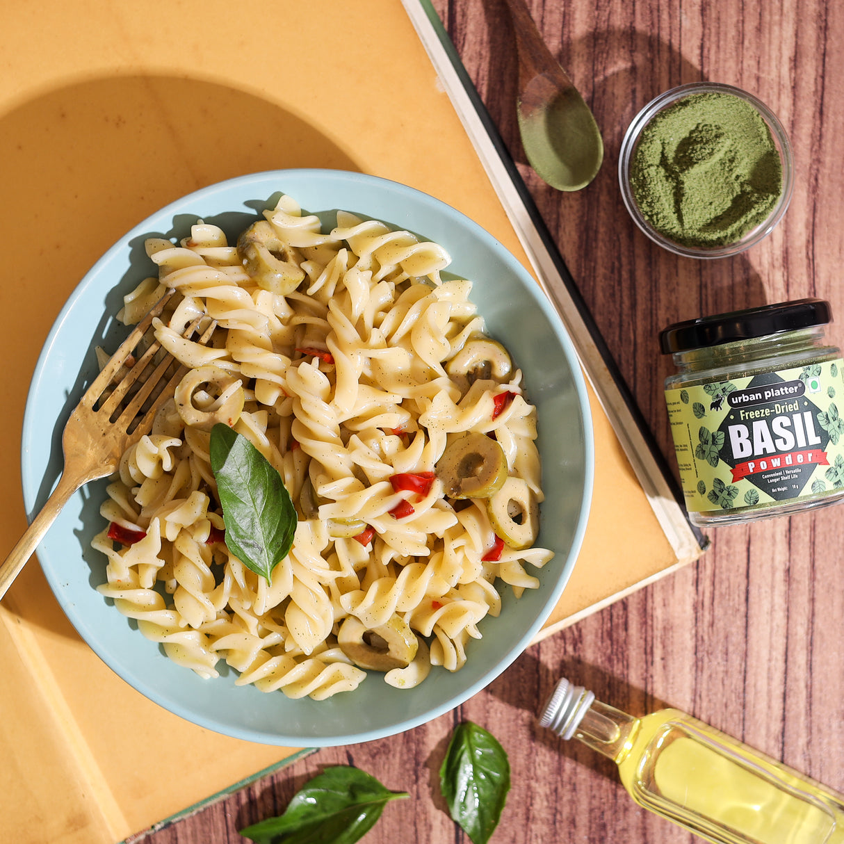 Urban Platter Freeze-Dried Basil Powder, 10g (Aromatic Herb | Freeze-Dried for long-lasting freshness | Perfect for Seasonings, Pesto and Sauces)