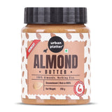 Urban Platter Crunchy Almond Butter, 250g (With Roasted Almonds bits | Single Ingredient | Keto-Friendly)