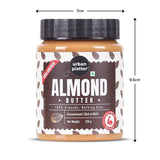 Urban Platter Almond Butter (With Skin) (Bold Nutty Flavour | Single Ingredient | Keto-Friendly | Unblanched Paste)