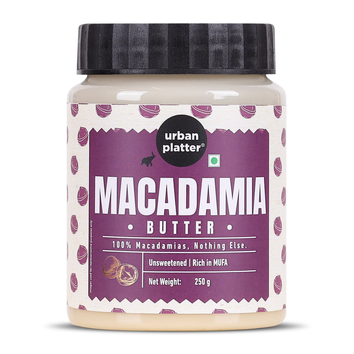 Urban Platter Macadamia Butter, 250g (Delicate Creamy Spread | Single Ingredient | Keto-Friendly)