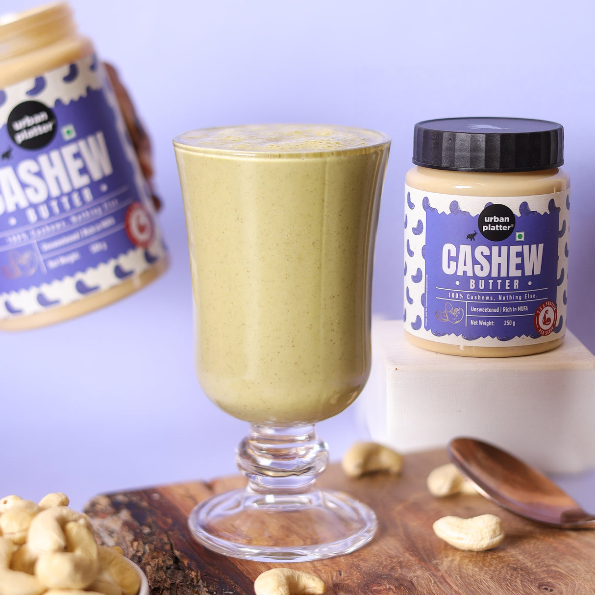 Urban Platter Cashew Butter, 250g (Rich & Creamy | Single Ingredient | Keto-Friendly)