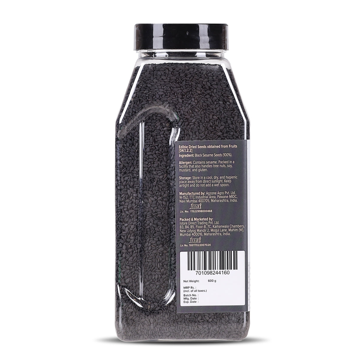 Urban Platter Black Sesame (Kaale Til) Seeds, 600g