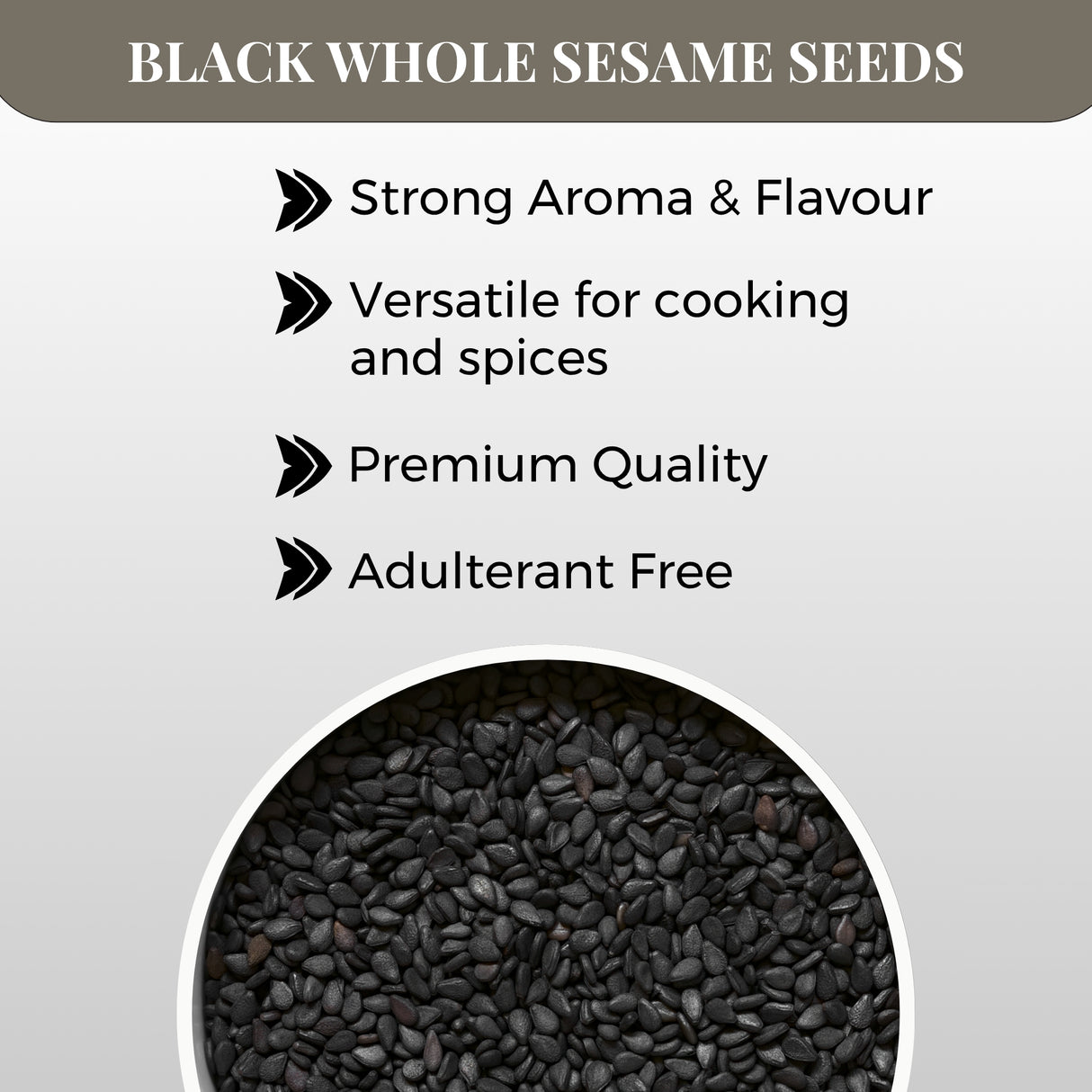 Urban Platter Black Sesame (Kaale Til) Seeds, 600g